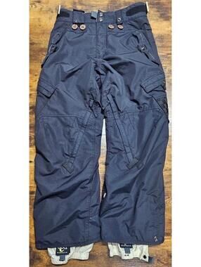 686 Men's Small Snowboard/Ski Waterproof Insulated Cargo Pants Blue Y2K